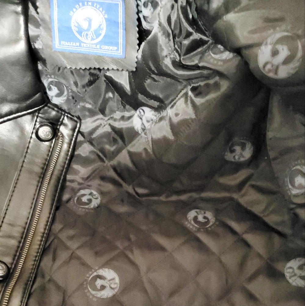 Italian Textile Leather Jacket - Picture 8 of 10